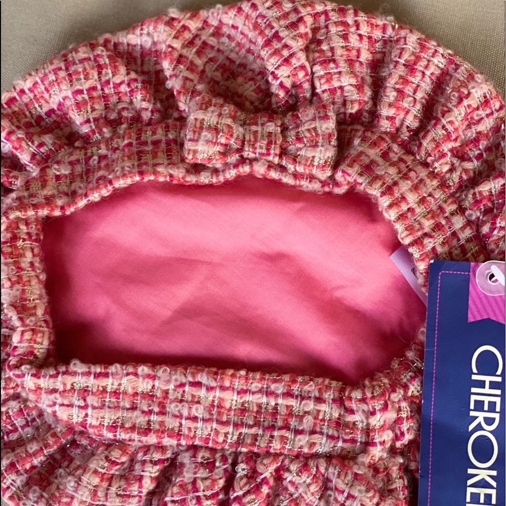 Baby GAP Kids Pink Tweed Ruffle Blazer w/Hat 4/4T - Picture 7 of 11